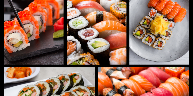  Plated Sushi Combination Sets image